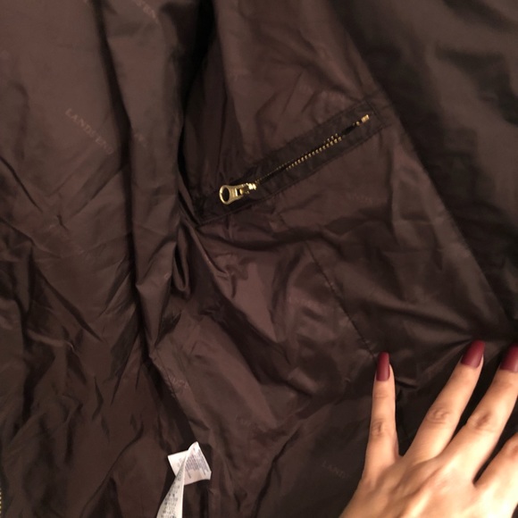 SALE 🎈WARM LANDS END BROWN PUFFER WARM COAT! - Picture 5 of 7